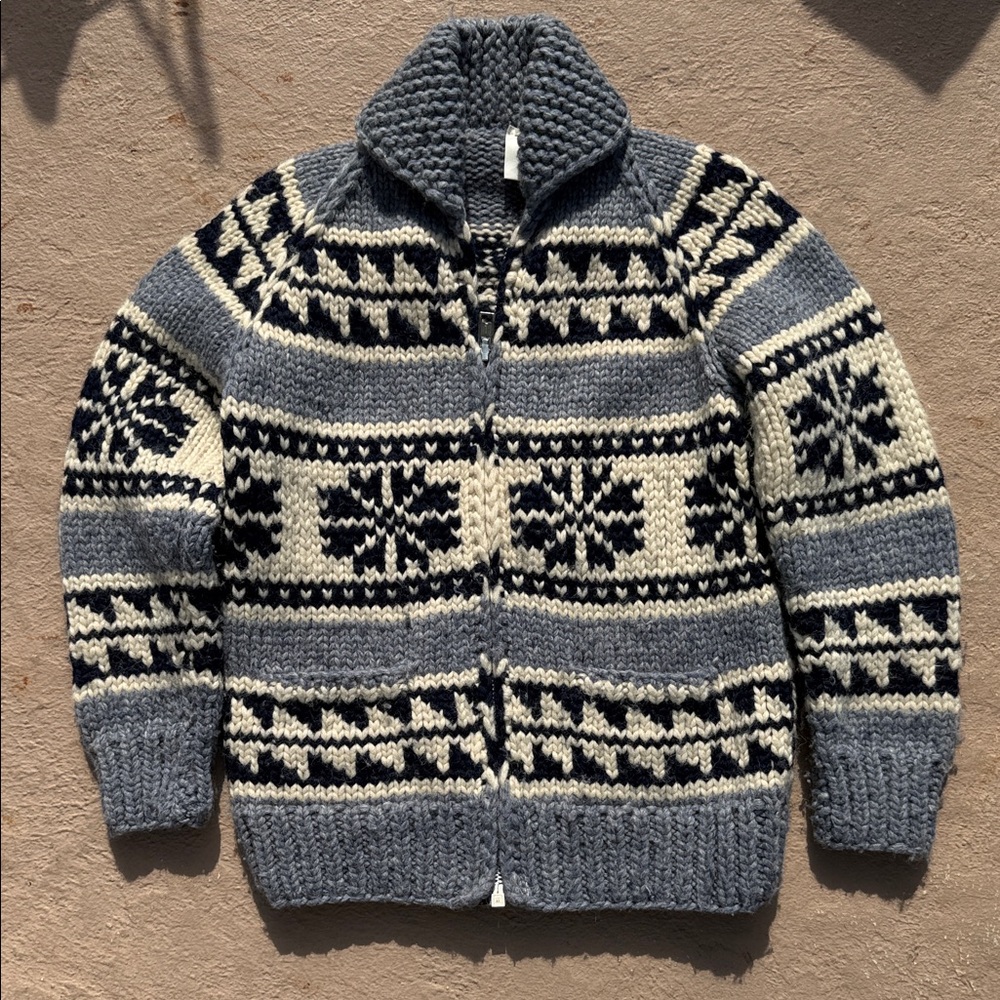 Tuak Vintage Cowichan hand-knit wool sweater